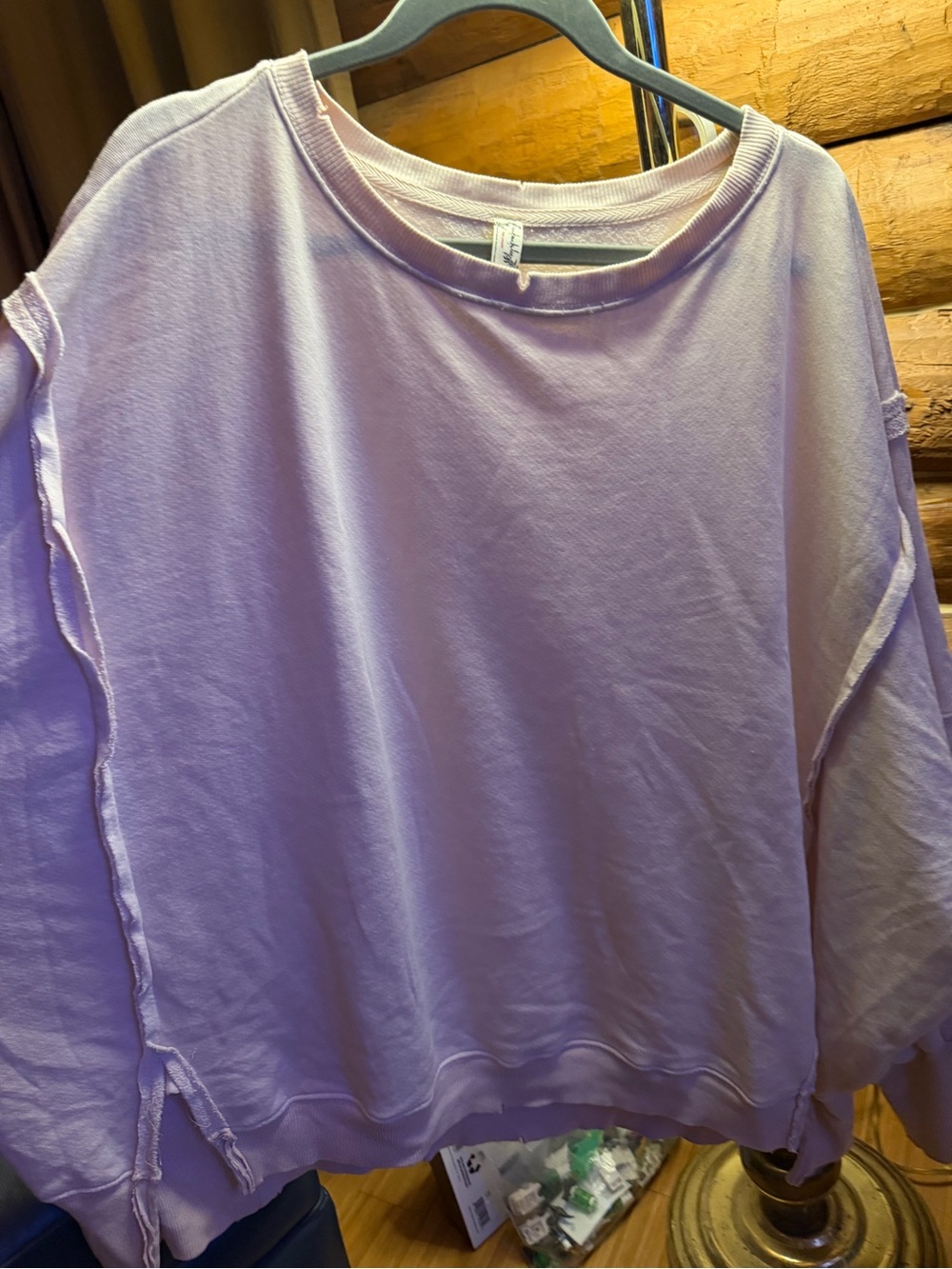 NWOT Free People We The Free Camden in Lilac Bloom Size XL *FLAW* - Picture 4 of 9